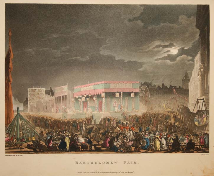 Bartholomew Fair by Pugin and Rowlandson