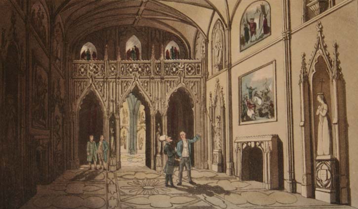 Chapel by Rowlandson