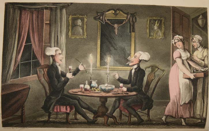 Dr. Syntax at Dinner by Rowlandson