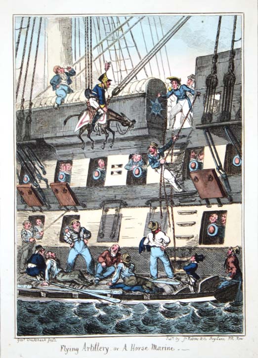 Flying Artillery by G. Cruikshank