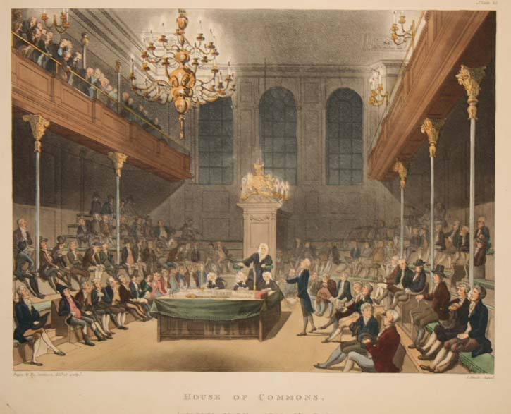 House of Commons by Pugin and Rowlandson