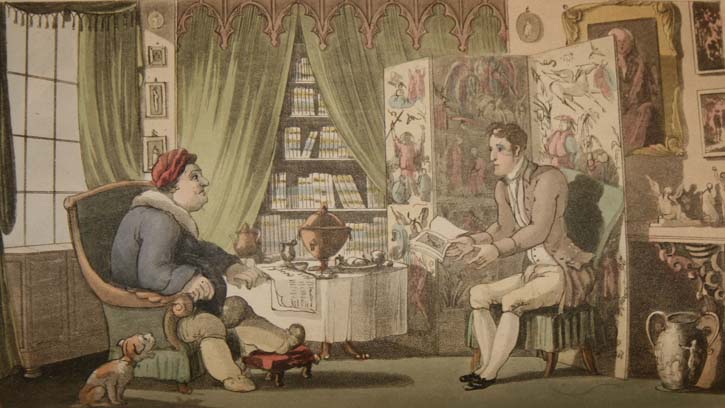 reading by Rowlandson