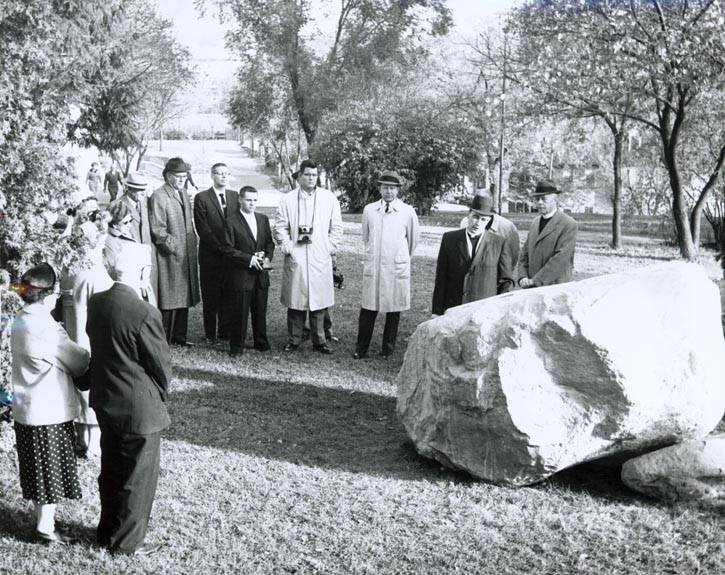 dedication of the Centennial bolder