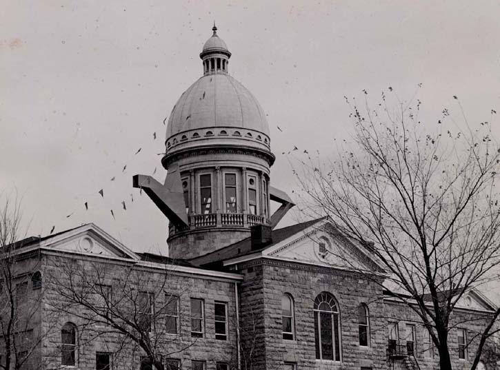 Old Main dome as a teapot